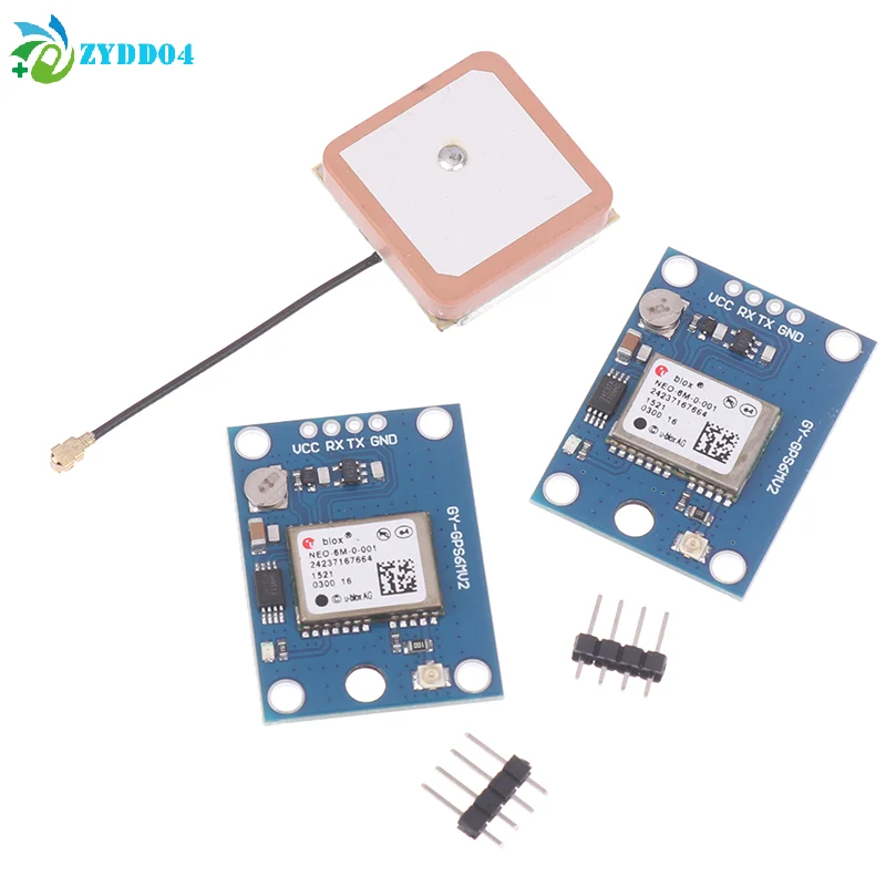 ● 1Pcs GY-NEO6MV2 NEO-6M NEO6MV2 GPS 모듈(비행 제어 EEPROM 포함) MWC APM2.5 6MV2용 대형 안테나 모듈