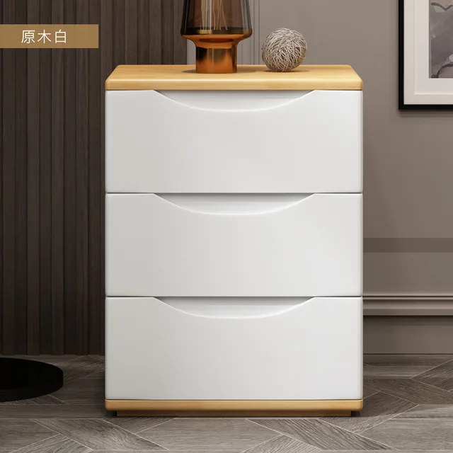 Contemporary Walnut Wood Nightstand Contemporary Walnut Wood Nightstand