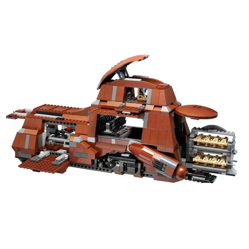 MOC building blocks model 1338 pieces container battle droids troop carrier trade federation MTT DIYbrick toy 05069
