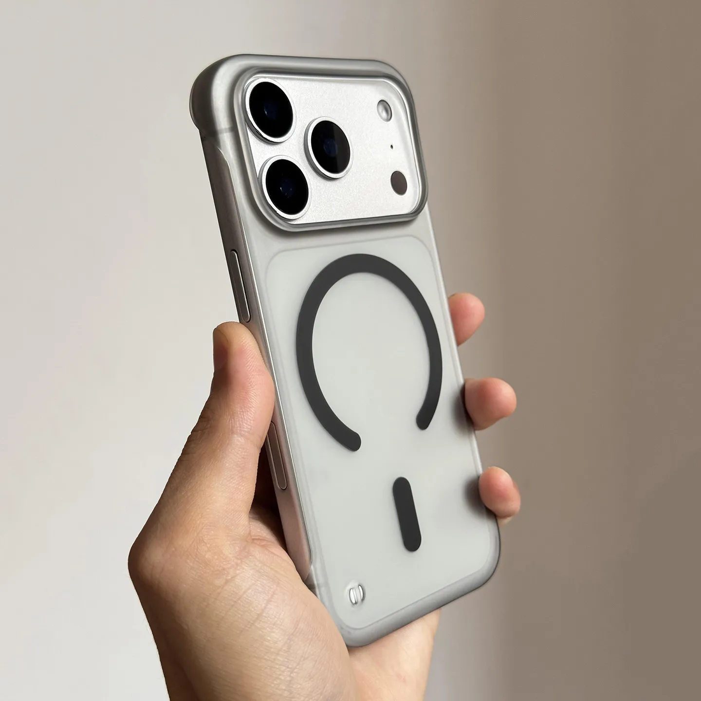 Ultra Thin Matte Frameless Magnetic Case with Magsafe Wireless Charging Compatibility