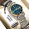 Gold Female Watches Luxury Rhinestone Stainless Steel Bracelet Women Quartz Wrist Watches Luminous Waterproof Date Clock Relojes 4