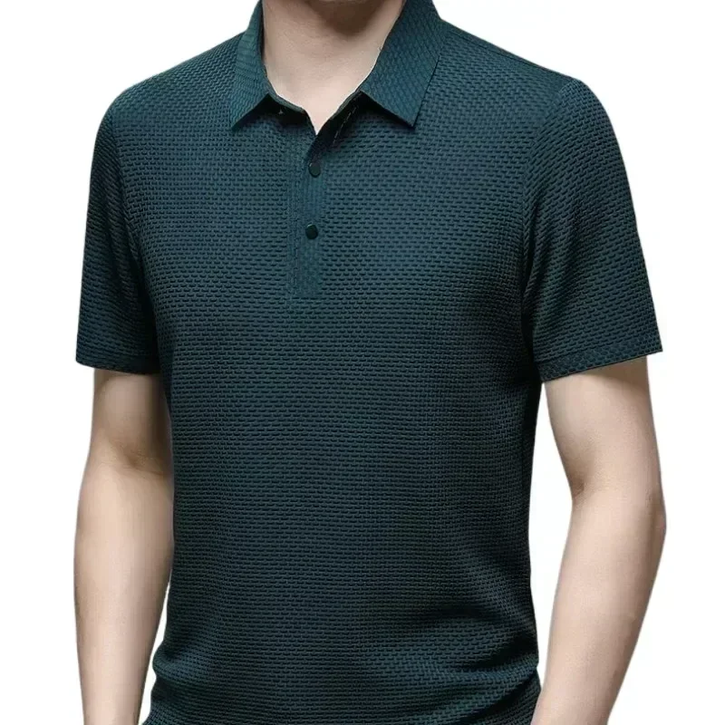 Men's Short Sleeve T-shirt POLO Shirt Business Casual Sweat-absorbing Top Summer M-4XL mens golf shirt