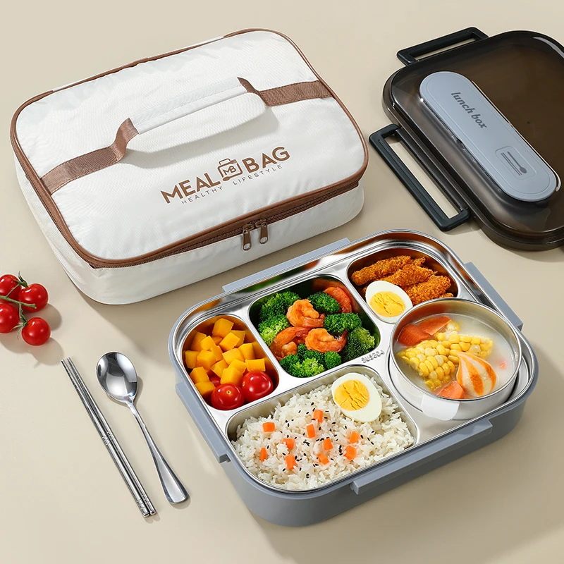 304 Stainless Steel Insulated Lunch Box Office Worker Students Sealed Portable Bento Microwae Heating Food Containe 304 Stainless Steel Insulated Lunch Box Office Worker Students Sealed Portable Bento Microwae Heating Food Containe