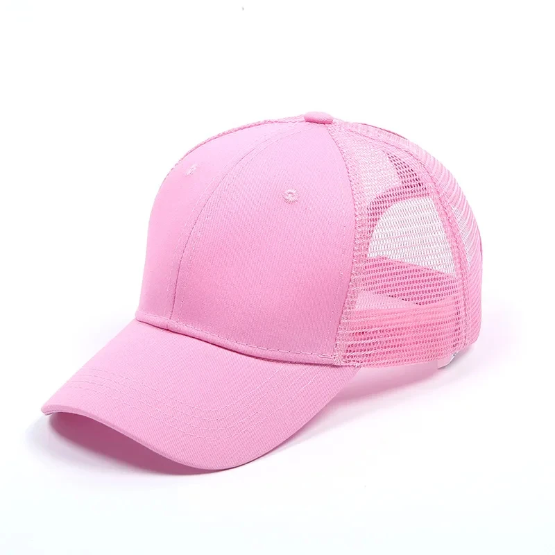 Baseball Cap Ponytail Mesh Adjustable Golf Sport Snapback Hat For Women