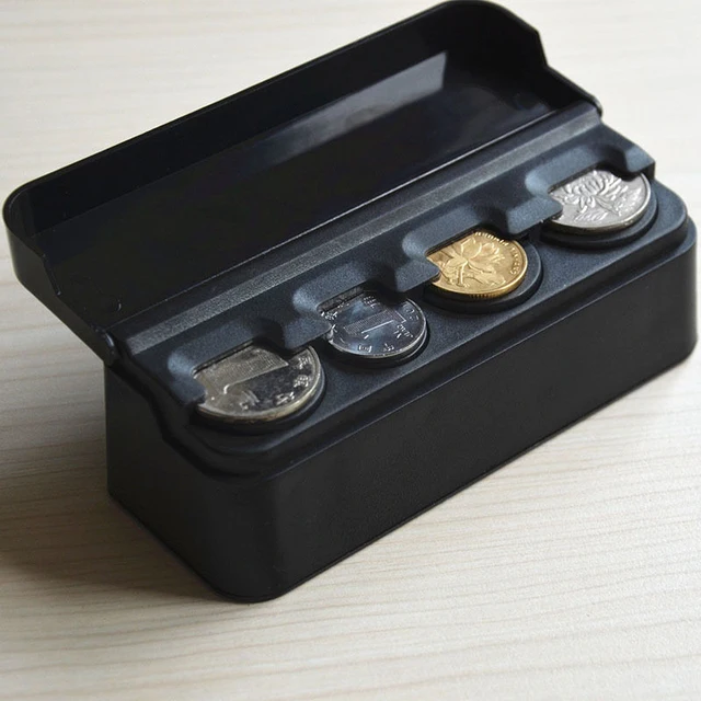 organiseur de pièces de monnaie,Organisateur d'argent, organisateur de  pièces de monnaie, porte-pièces, capsules de boîtes à monnaie, distributeur  de