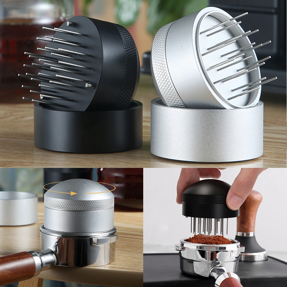 51/53/58mm Coffee Needle Distributor Coffee Tamper Stirrer 304 Stainless Steel Barista Espresso