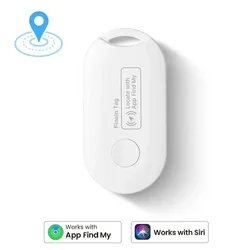 Compact Long - Distance GPS Tracker for Apple Find My App - Smart Locator for Children, Wallets, and Cars (White)