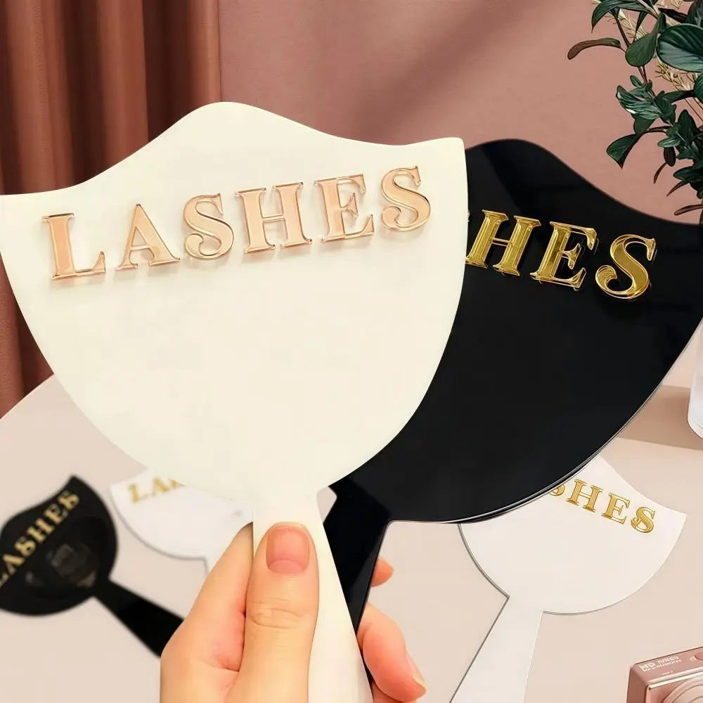 휴대용 속눈썹 기술자 사진 소품 아크릴 거울 소셜 미디어 속눈썹 미용 거울 부드러운 PVC 속눈썹 살롱 속눈썹 카드