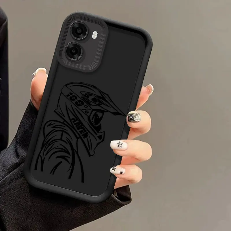 Durable Silicone Case with Shockproof Driver Print Pattern