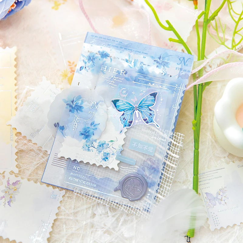 Yoofun 20pcs/pack Scrapbooking INS Materials Paper Combo Kit DIY Junk Journal Collage Photo Album Retro Background Paper 3