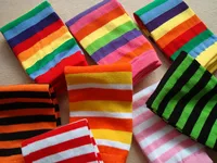 Newest Baby Leg Warmers boy's girls' Legging Tights Rainbow Socks infant toddler ruffle Arm warmers legwarmers 2