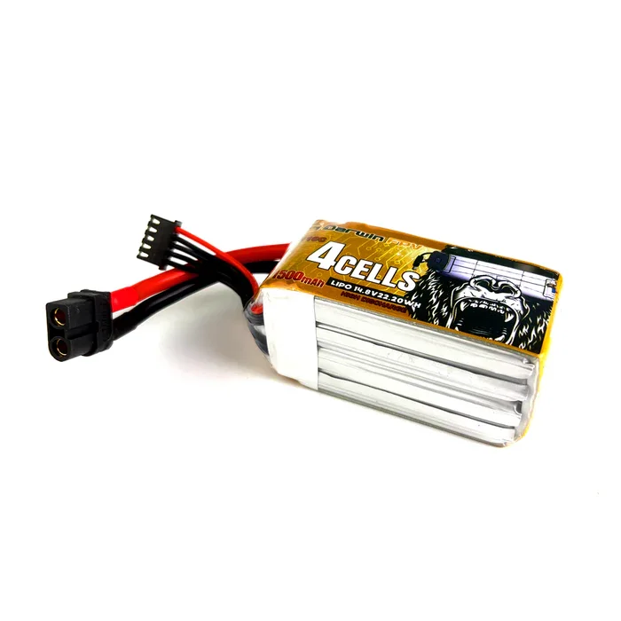 Batterie LiPo 14.8V 1500mAh 110C 4S pour RC Drone - Lot de 1/2/4