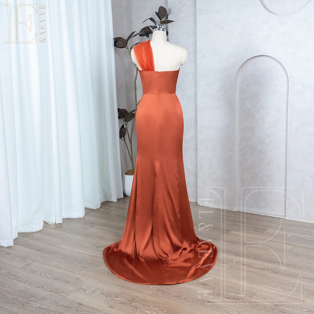 Bridesmaid Dresses Satin One Shoulder Long Formal Party Customized For Bridesmaids