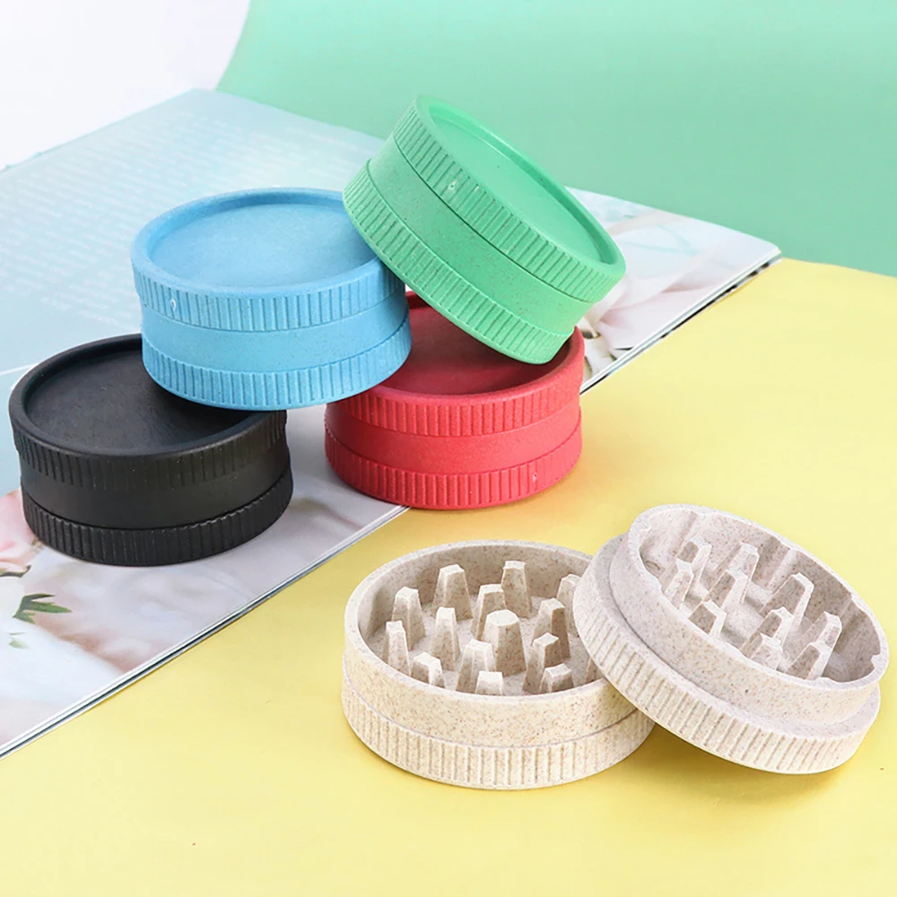 

20Pcs 55mm Herb Grinder Herb-medicine Mills Manual Crusher Degradable Plastic Smoking Accessories Gift for Smoker Friend