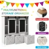 Toy Storage Organizer with Sliding Blackboard,Kids Bookshelf with3 Movable Drawers,Multifunctional Storage Cabinet Toy Chest 3