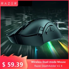 

Razer DeathAdder V2 X Hyperspeed Design Wireless Mouse 7 Programmable Buttons 2 Mechanical Switches 5G 14K DPI Optical Sensor