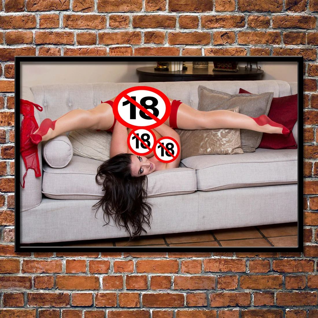 Modelo de mujer desnuda para decoración del hogar, carteles e impresiones  de arte de pared, pintura en lienzo, decoración de sala de estar, chica  caliente, Angela, blanco, adulto - AliExpress