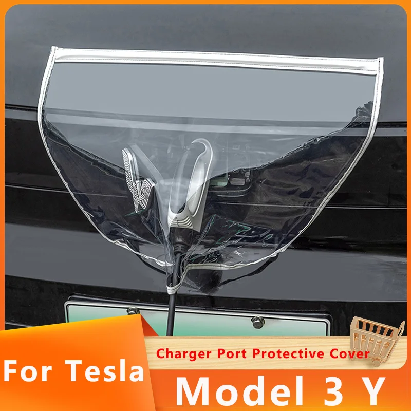 

Electric Vehicle Charger Port Cover Outdoor Rainproof Protection Dustproof Covers For Tesla Model 3 Y SUV Car Accessories