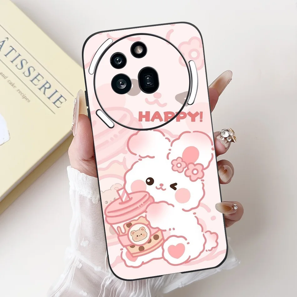 Cute Cartoon Black Silicone Soft Phone Case Bumper