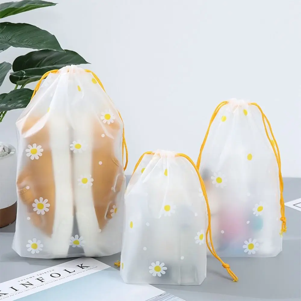 Amylove Paquete De 2 Bonitas Bolsas De Maquillaje De Flores Con Cremallera De Margaritas, Bolsa Para Lápices Florales, Bolsas De Aseo Portátiles Para Mujeres, Viajes, Vacaciones, Baño, Organización Escolar ( Margarita
