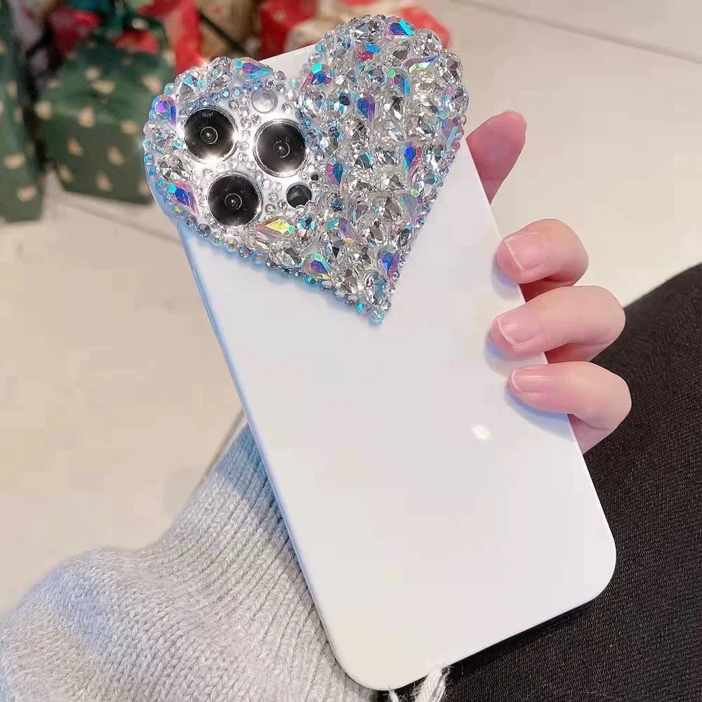 Candy Blink 3D Diamond Heart StyleSoft Phone Case Cover