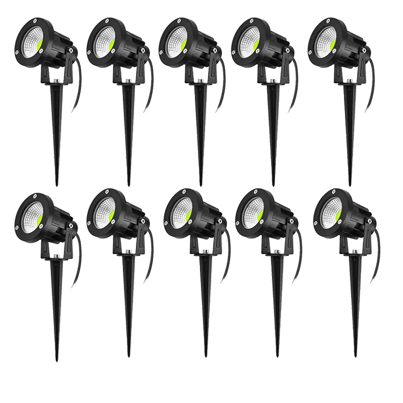 LED Garden Lights Outdoor LED Waterproof Lawn Lamp 220V 110V 10W 5W Landscape Spike Bulb IP65 Led Light Garden Path Spotlights 12V solar lights lawn lamp garden lighting