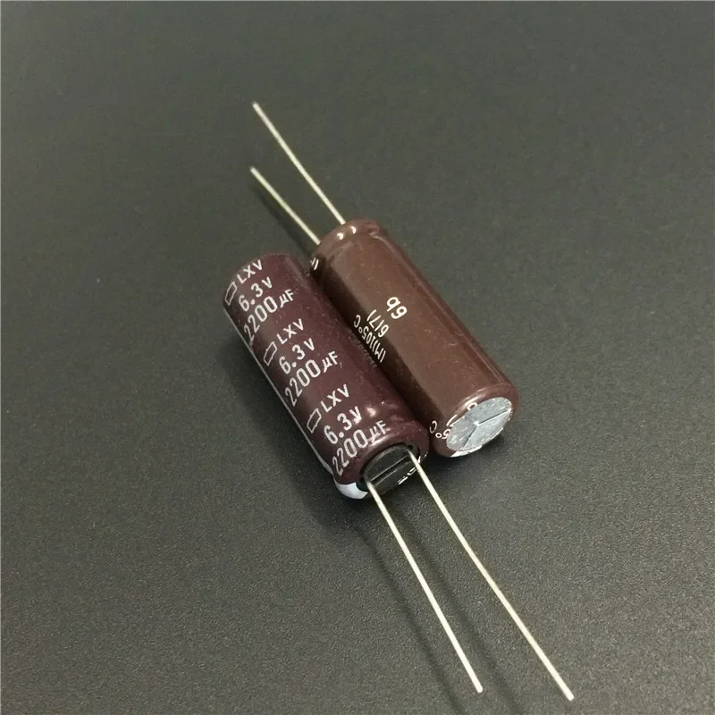 

5 шт./50 шт. 2200 мкФ 6,3 В NIPPON LXV серия 10x30 мм низкое сопротивление 6.3V2200uF алюминиевый электролитический конденсатор