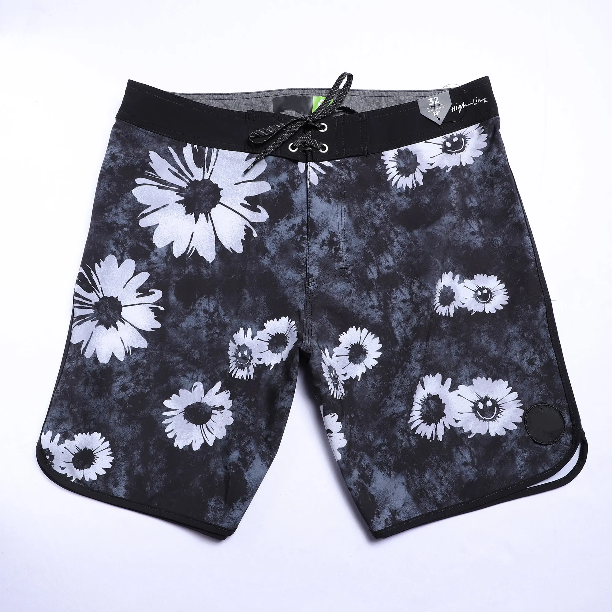 

Модные эластичные тонкие шорты из спандекса с цветочным рисунком, дышащие повседневные спортивные мужские шорты для спортзала, классный материал Q9