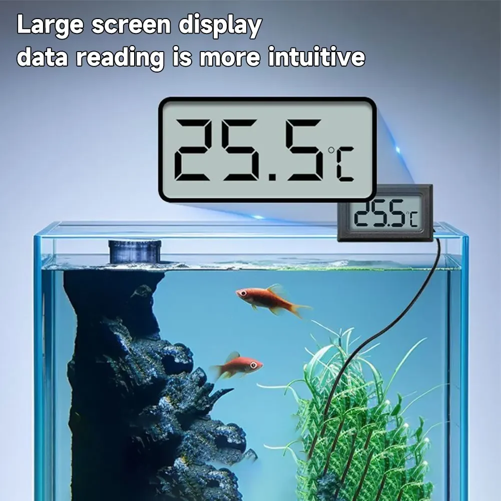 Portable Waterproof Probe Digital Thermometer Temperature Sensor for Fish Tanks Commercial Hydroponic Greenhouses