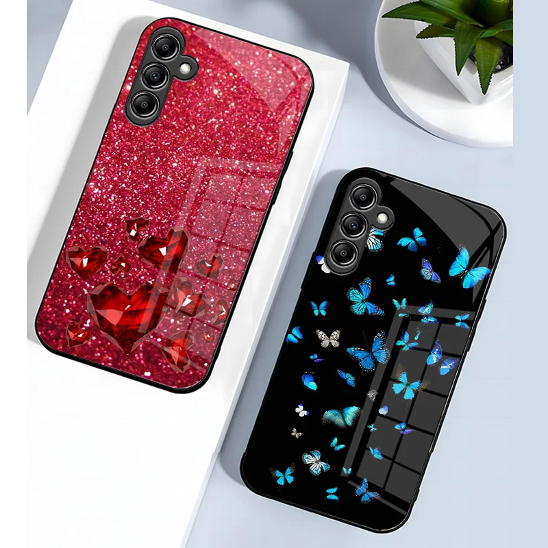 Luxury Tempered Glass Hard Back Bumper Case - Enhanced Protection & Sleek Design