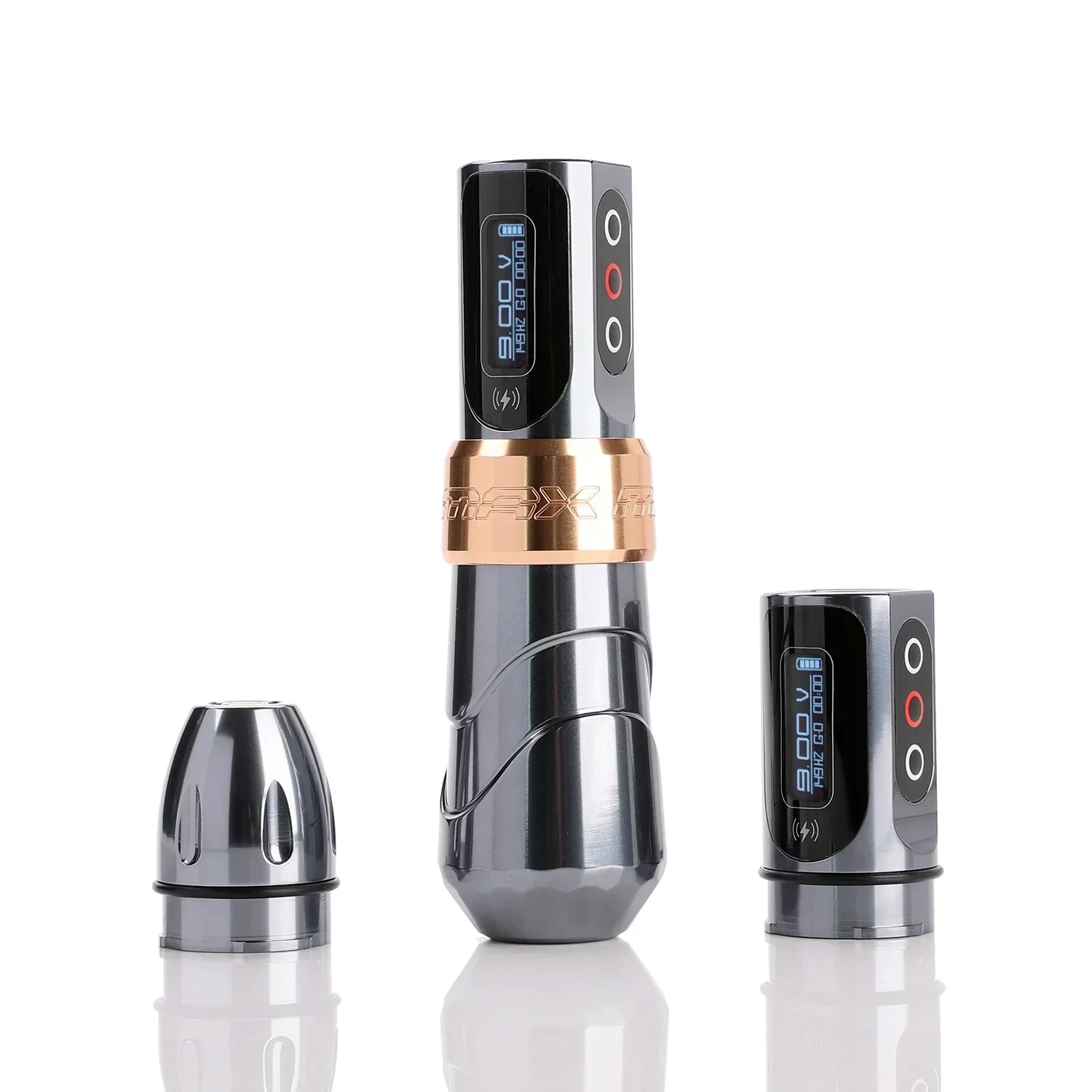 New FLUX MAX Wireless Tattoo Machine 3.5/4.0/4.6 Stroke 2400mAh 2 battery large