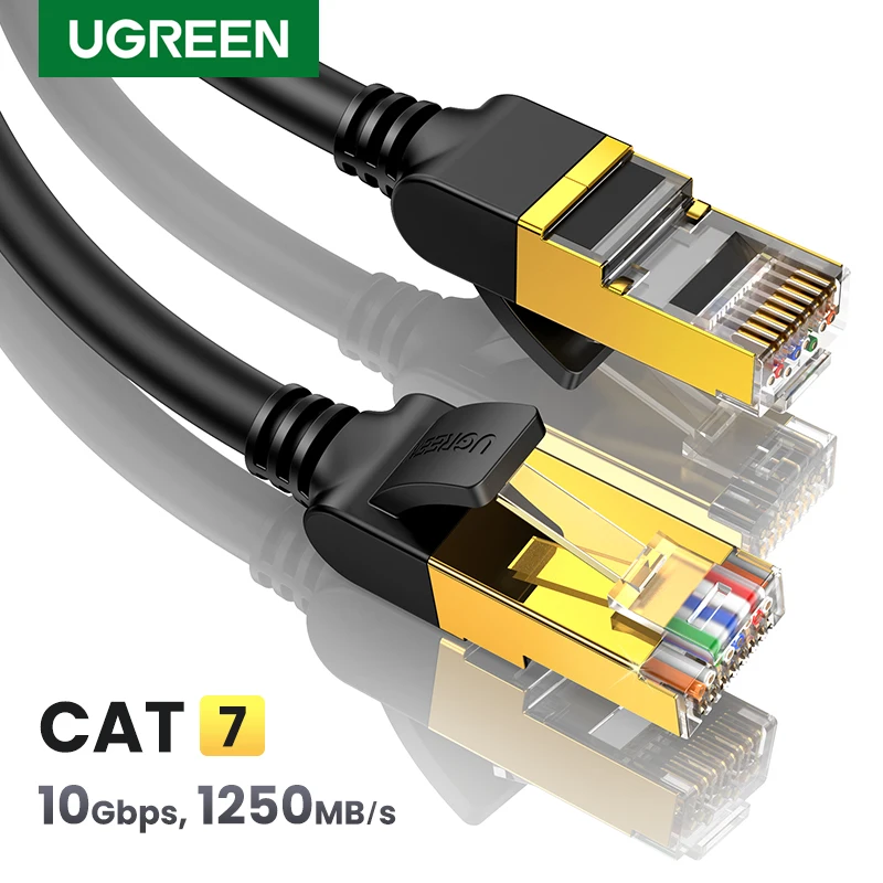 UGREEN – câble Ethernet Lan Cat7 UTP RJ 45, cordon de raccordement  Compatible avec Cat6, pour Modem et routeur