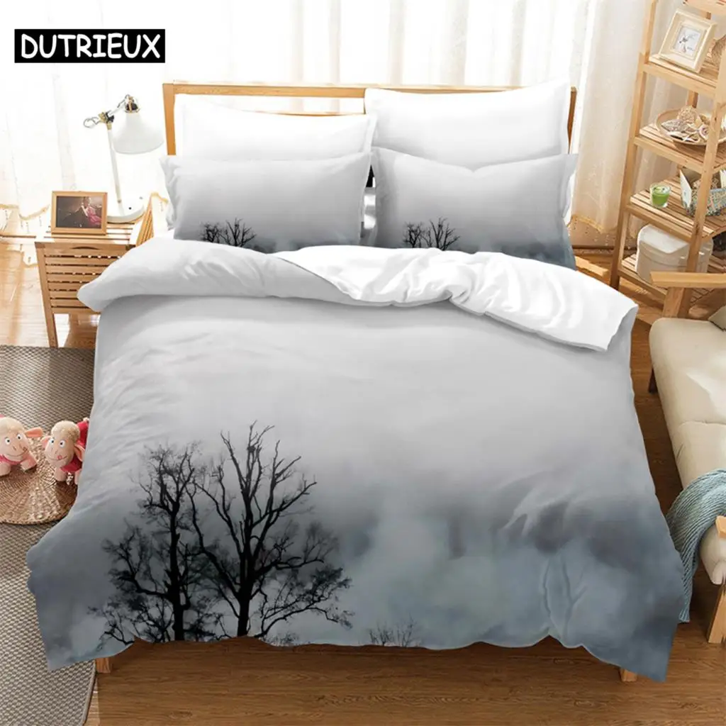 

Landscape 3Pcs Bedding Sets 3D Digital Printing Custom Quilt Duvet Cover Set Home Queen King Quilt Pillowcase