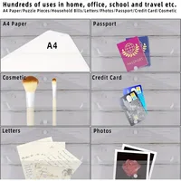 12 Pack Plastic Envelopes File Folders, with Label Pocket and Snap Button for Home Work Office Organization, Letter Size/A4 Size 6