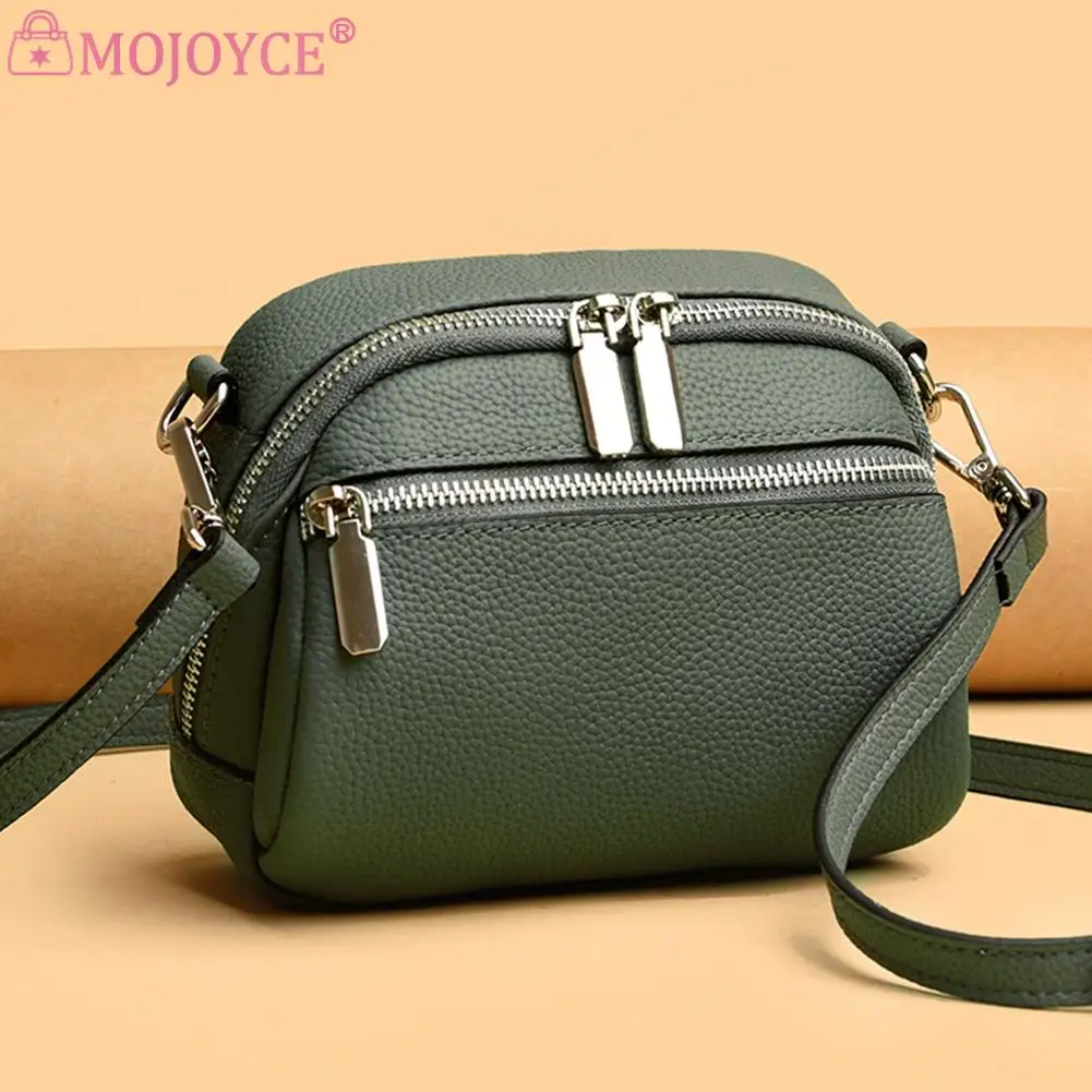 Genuine Leather Shoulder Handbag Purse with Cell Phone Holder and Multiple  Pockets Black: Handbags: Amazon.com