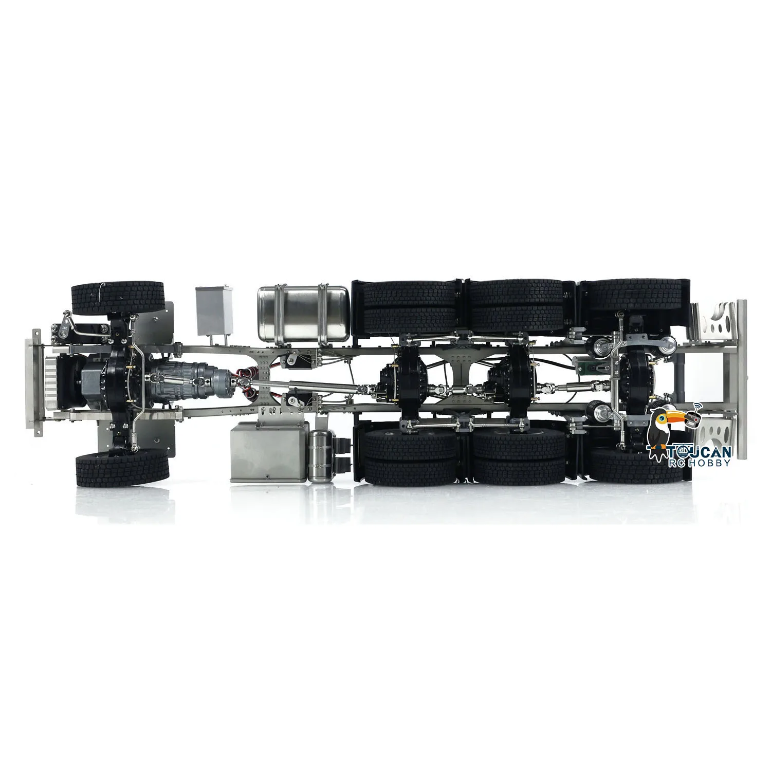 1/14 8x8 Metal Chassis for 770S JX Model F1650 Crane RC Trucks Electric Painted Finished TOUCAN Cars 3-speed Gearbox Machine 6