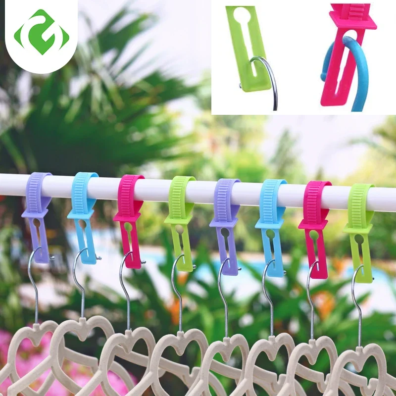 10/2PCS Clothespins Hanging Pegs Clip Plastic Hangers Rack Laundry