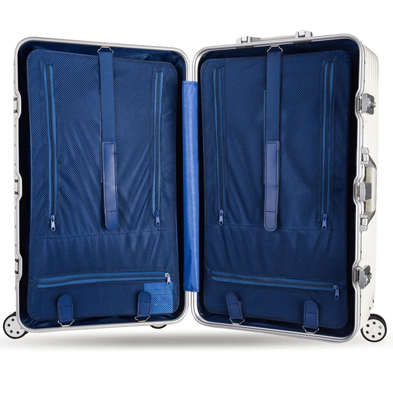 20-34 inch thick aluminum frame universal wheels with large capacity for international travel and durable luggage for shipping