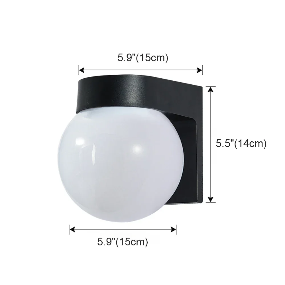LED Outdoor Wall Lamp Waterproof IP65 No Radar Sensor Lighting Surface Mounted Porch Light Balcony Garden Outdoor Wall Lantern
