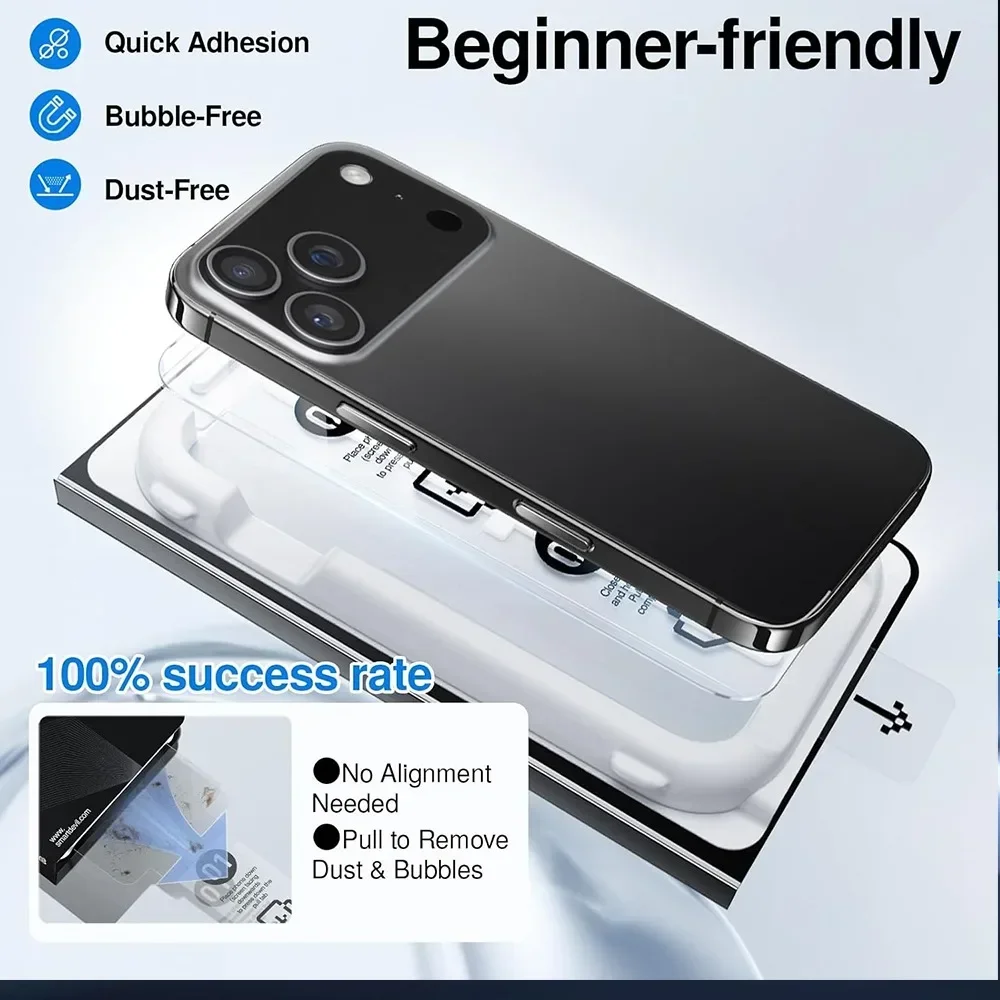 HD Privacy Tempered Glass With installation for iPhone 17/17Air/17Pro Max 17Air 17PM Screen Protector Anti-Spy Glass Cover Film