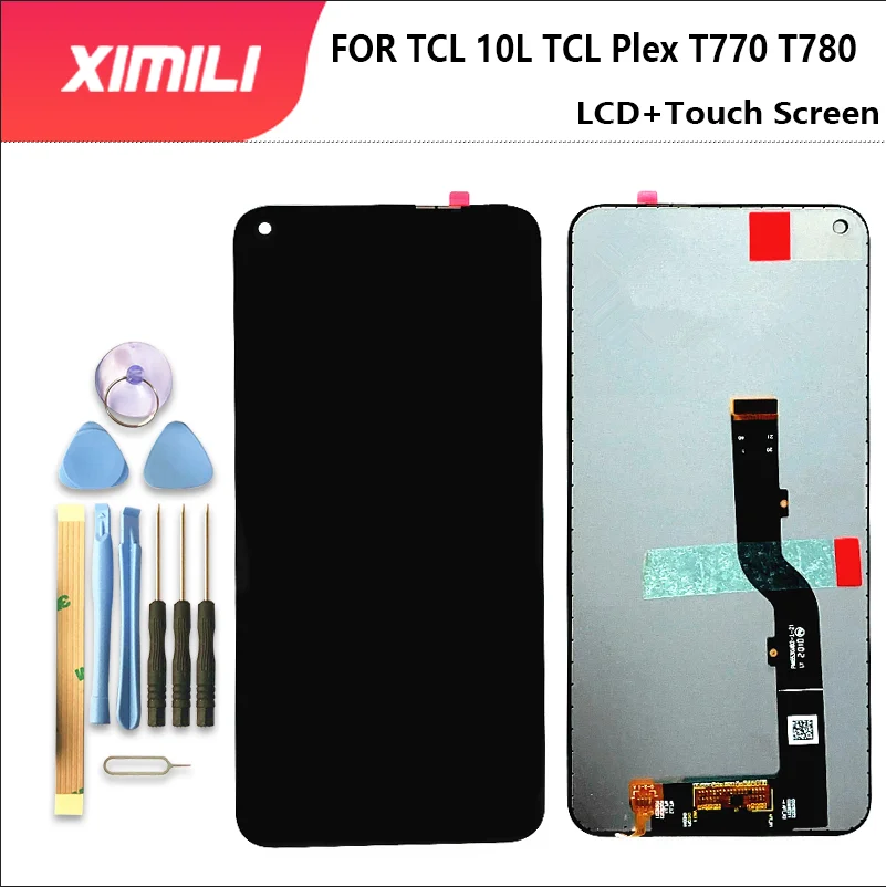 

New 6.53" For TCL 10L 10 Lite 10Lite T770H T770B Plex T780H LCD Display Touch Screen Replacement Digitizer Panel