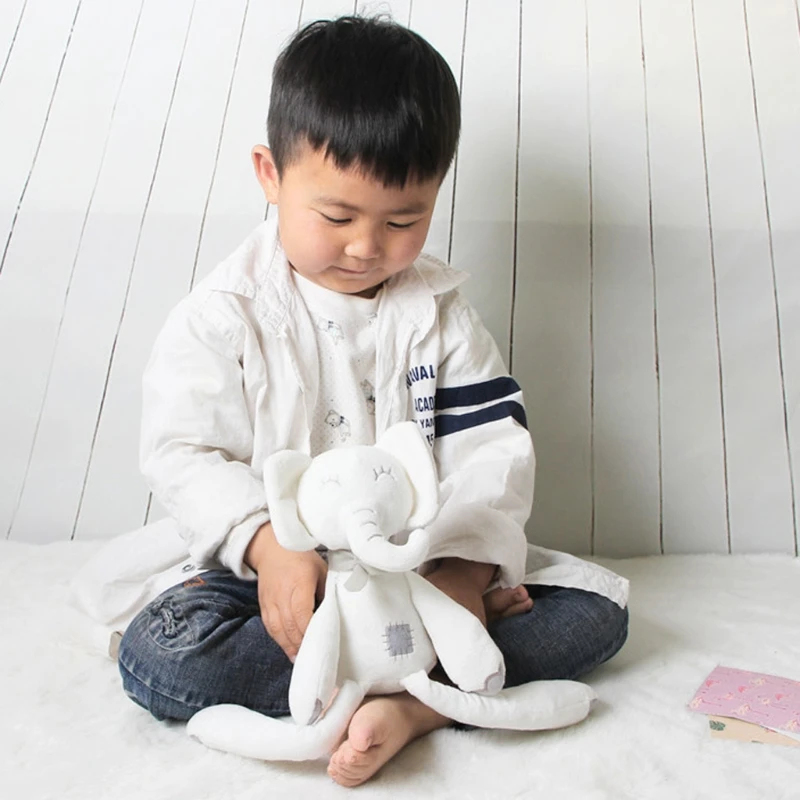 

YYD 40cm/16in Plush for Doll Stuffed Animal Elephant Toy Soft Comfortable Appease for Doll Early Education Toddler Toy Home