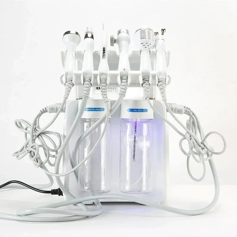 NEWHydro Dermabrasion Skin Lifting Spa 7in1 H2-O2 Water Dermabrasion Tightening Small Bubble RF Facial Microdermabrasion Machine