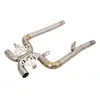 For Triumph Street Twin 900 2021-2023 Motorcycle Exhaust Mid Link Pipe Stainless Steel Connect 51MM Muffler