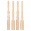 4pcs/lot 1:12 Wooden Dollhouse Table Leg Miniature Furniture Diy Dollhouse Accessories Simulation Table Feet Model Dollhouse Toy 2