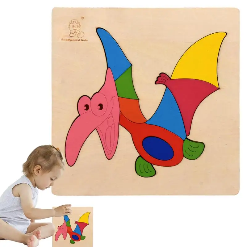 

Wooden Puzzles For Kids Montessori Dinosaur Puzzle Fine Motor Toys Preschool Learning Toddler Puzzles Wooden Puzzles Educational
