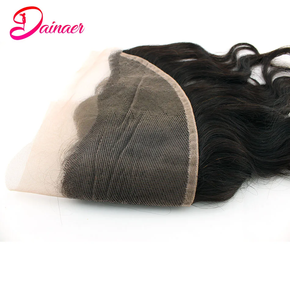 Brazilian Natural Wave Human Hair 13x4 Lace Frontal Closure 4x4 Human Hair Closure Only Natural Color Pre Plucked With Baby