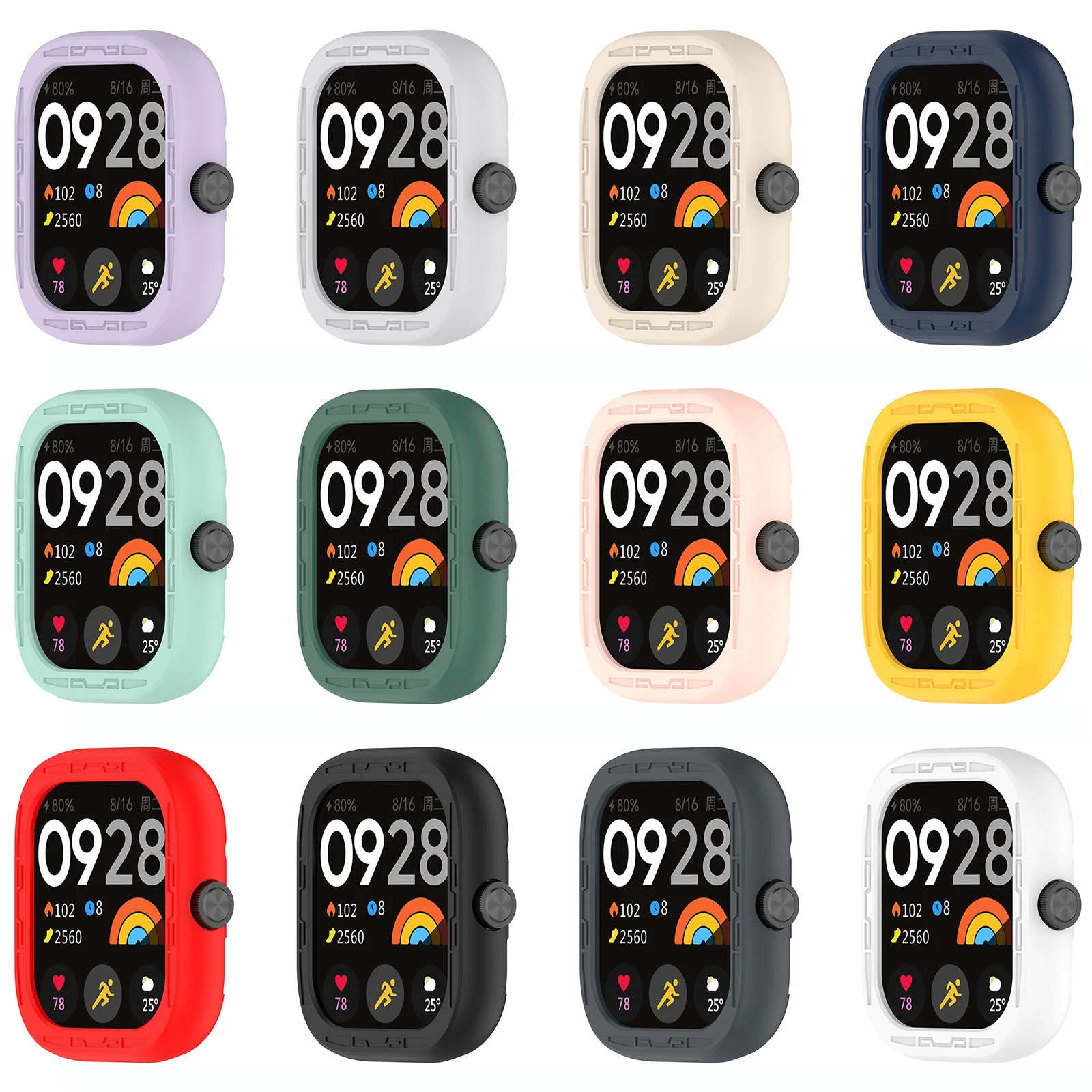 Premium Silicone Protective Case for Smartwatches – Durable Cover and Bumper Frame