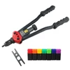 Allsome BT-607 16" Manual Riveter Gun Hand Rivet Tool Kit Rivet Nut Setting Tool Nut Setter M3/M4/M5/M6/M8/M10/M12 2