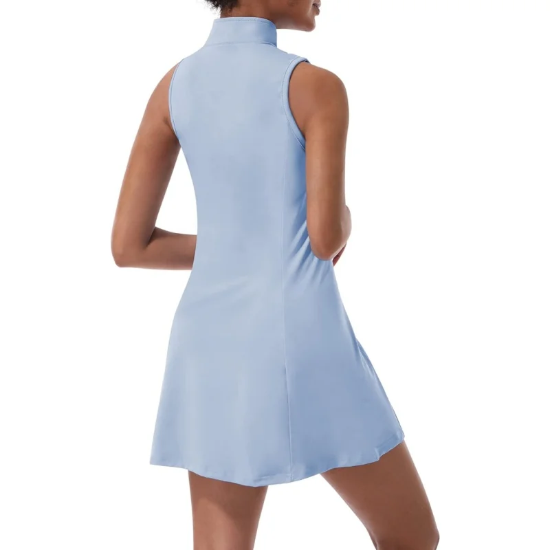 Tennis Dress for Women Tennis Golf Dresses Built in Shorts and Pockets Sleeveless Workout Athletic Dresses women dress sports clothing